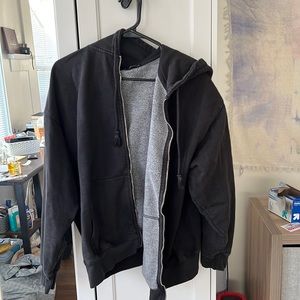 Brandy Melville oversized zip up hoodie